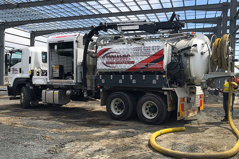 hire hydro vacuum excavation truck